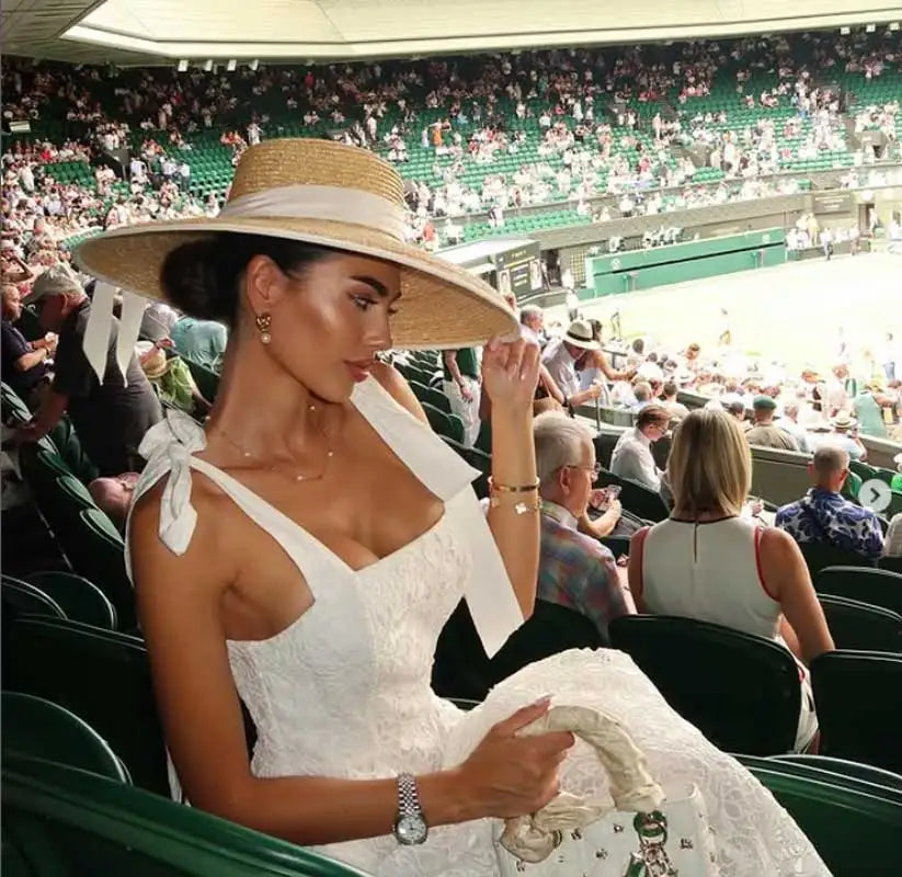 HEPBURN STYLE STRAW SUMMER HAT