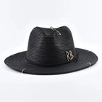 SUMMER STRAW HAT WITH LETTER Test