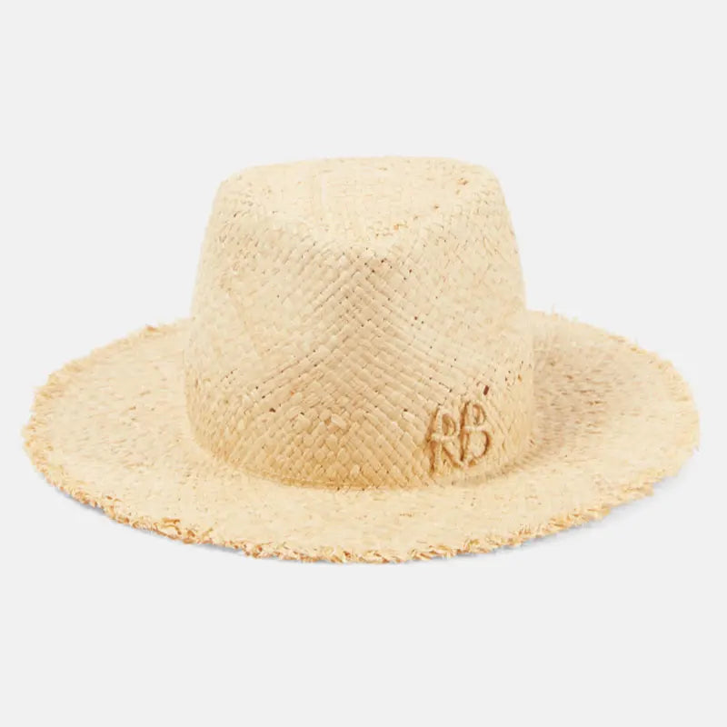 PANAMA HAT WITH PEARLS WIDE BRIM ANTI-UV