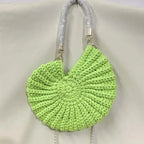 CREATIVE CONCH SHAPE CROCHET SHOULDER BAG Test