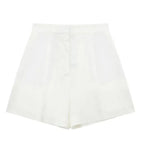 VINTAGE COTTON LINEN SHORTS SET SOLELII