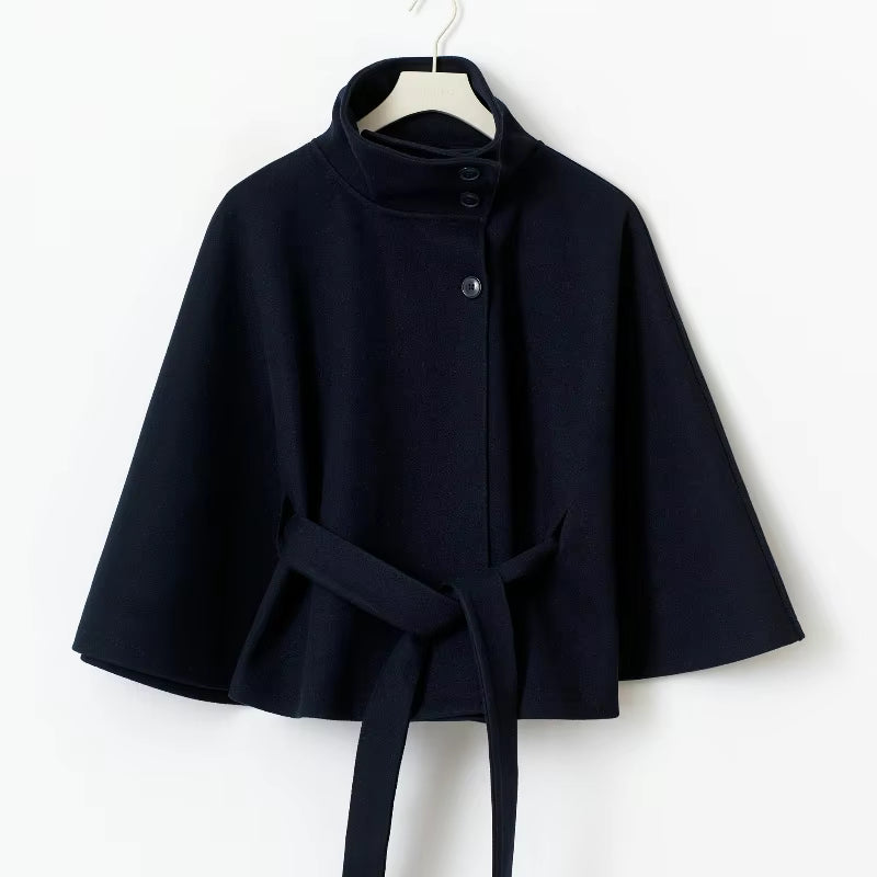 VINTAGE CAPE JACKET WITH BELT