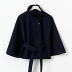 VINTAGE CAPE JACKET WITH BELT SOLELII