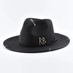 SUMMER STRAW HAT WITH LETTER Test