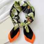LUXURY PRINT SILK SQUARE SCARF Test