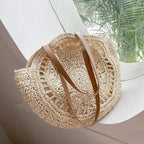 ROUND WOVEN STRAW SHOULDER BAG SOLELII