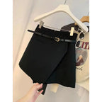 HIGH-WAIST ASYMMETRIC SKIRT PANTS SOLELII