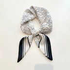 LUXURY PRINT SILK SQUARE SCARF Test