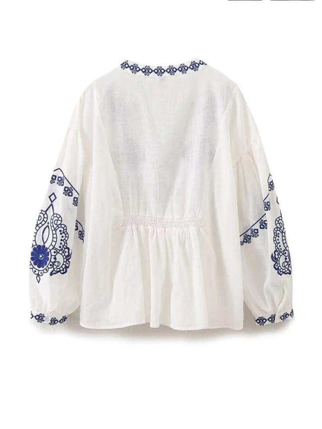 ETHNIC EMBROIDERED LONG SLEEVE SHIRT