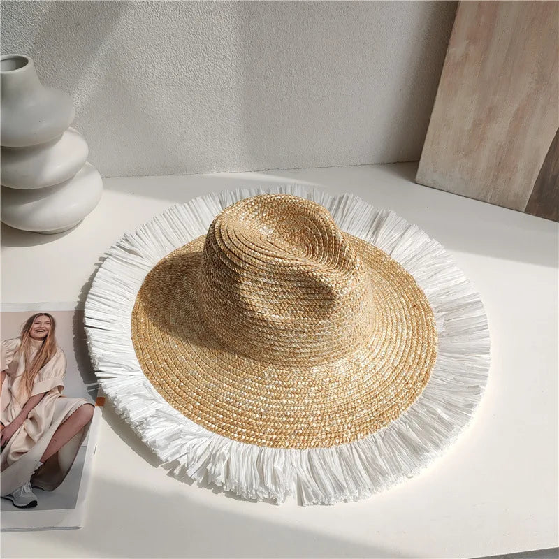HEPBURN STYLE STRAW SUMMER HAT