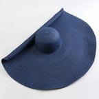 WIDE-BRIMMED STRAW SUN HAT SOLELII