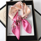 WOMEN'S SILK-LIKE SQUARE SCARF SOLELII