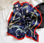 LUXURY PRINT SILK SQUARE SCARF Test