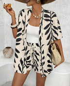 WOMEN'S 2-PIECE CASUAL SET – BLOUSE & SHORTS Test