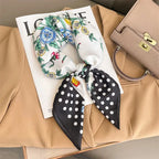 WOMEN'S SILK-LIKE SQUARE SCARF SOLELII