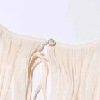 MINI A-LINE DRESS WITH LACE-UP DETAIL SOLELII