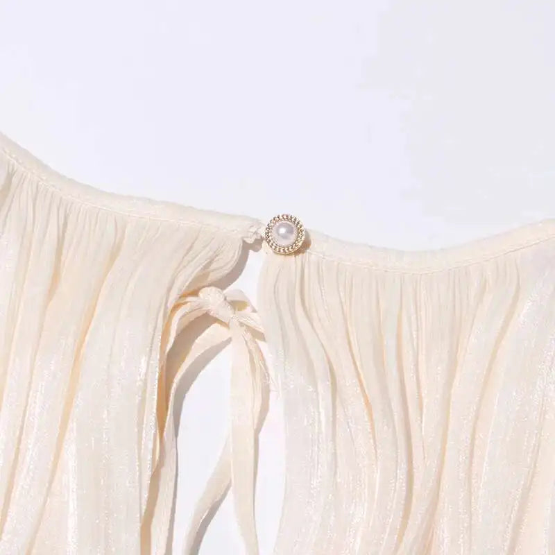 MINI A-LINE DRESS WITH LACE-UP DETAIL