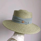 SUMMER STRAW HAT FLAT TOP Test