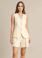 WOLFEEL CASUAL COTTON AND LINEN SET - VEST AND SHORTS Test