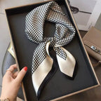 NORDIC STYLE FAUX SILK SQUARE SCARF Test