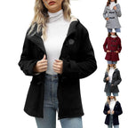 FLEECE HORN BUTTON COAT SOLELII