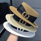 WOMEN’S SUMMER FLAT TOP STRAW HAT Test