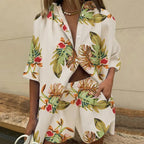 WOMEN’S PRINTED SHIRT AND SHORTS SET SOLELII