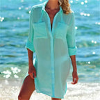 COTTON BEACH TUNICS SEXY DRESS SOLELII