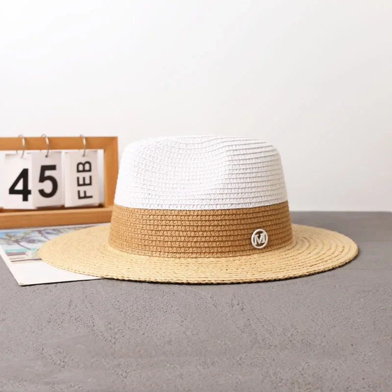 SUMMER BEACH RAFFIA WOVEN SUN HAT