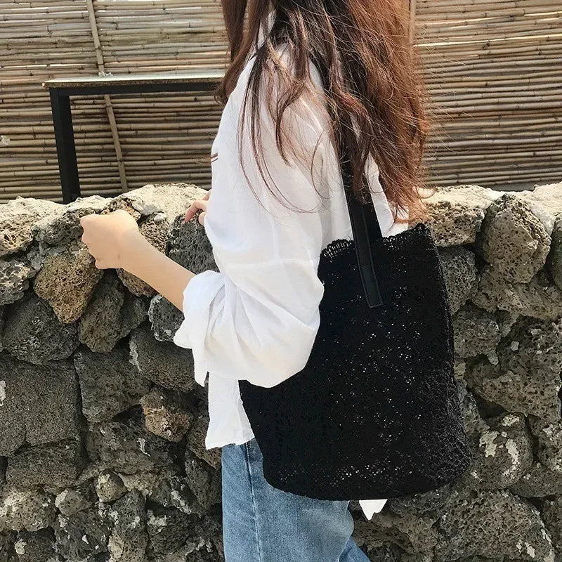 VINTAGE CANVAS TOP-HANDLE TOTE BAG