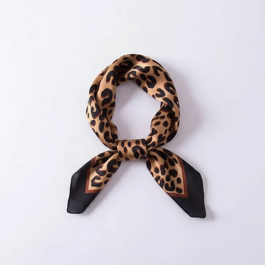 LUXURY PRINT SILK SQUARE SCARF Test