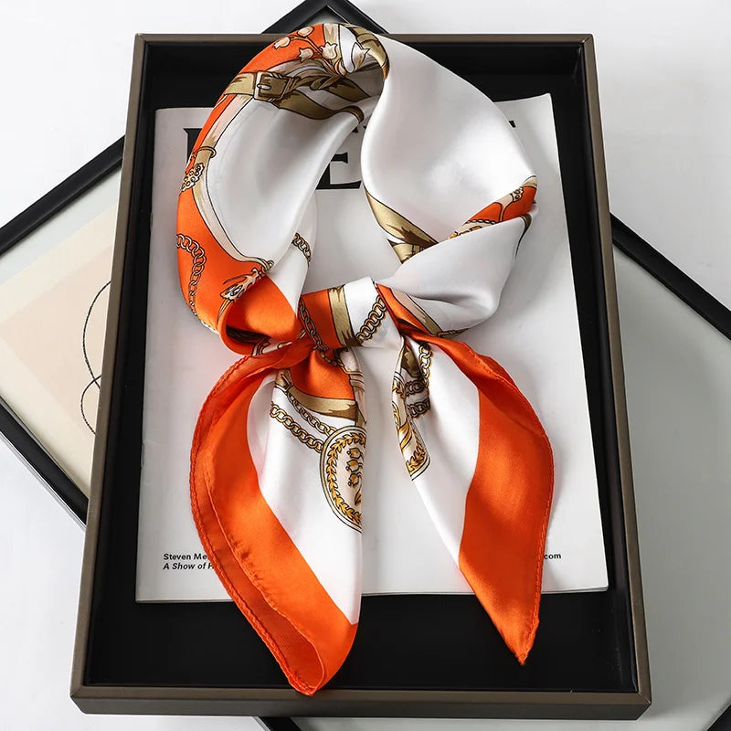 WOMEN'S SILK-LIKE SQUARE SCARF