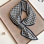 SATIN SILK PRINT NECKERCHIEF SCARF Test