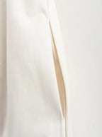 DRAPED ZIP SLEEVELESS MAXI DRESS Test