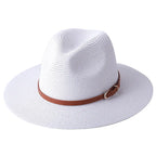 NATURAL PANAMA STRAW FEDORA HAT SOLELII