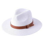 NATURAL PANAMA STRAW FEDORA HAT SOLELII