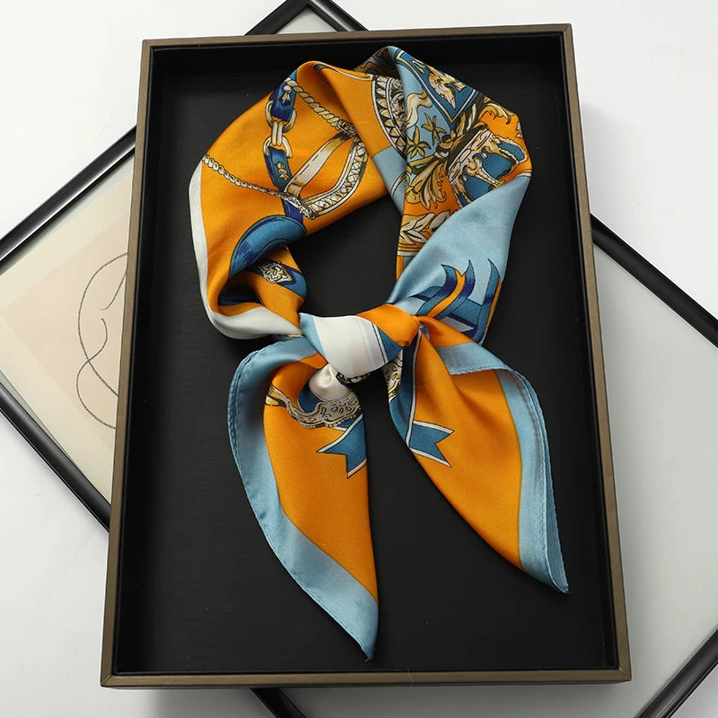 WOMEN'S SILK-LIKE SQUARE SCARF