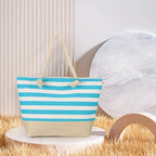 LARGE STRIPED BEACH BAG SOLELII
