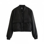 WOMEN'S CROPPED BOMBER JACKET SOLELII