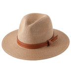 NATURAL PANAMA STRAW FEDORA HAT SOLELII