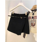 HIGH-WAIST ASYMMETRIC SKIRT PANTS SOLELII