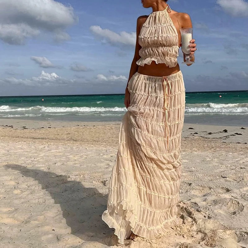 BOHO BACKLESS 2-PIECE BEACH SET