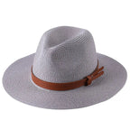 NATURAL PANAMA STRAW FEDORA HAT SOLELII