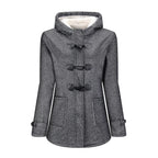 FLEECE HORN BUTTON COAT SOLELII