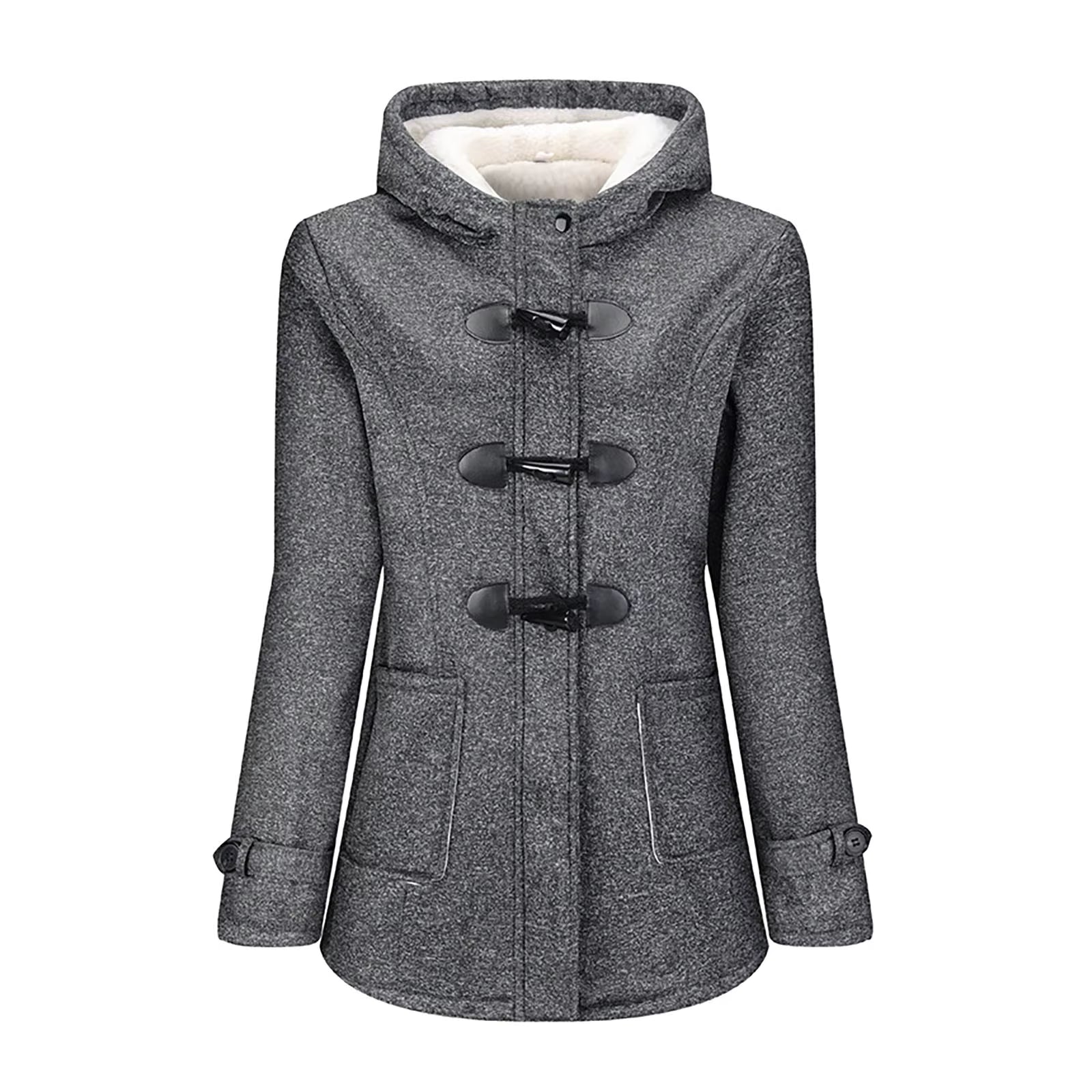FLEECE HORN BUTTON COAT