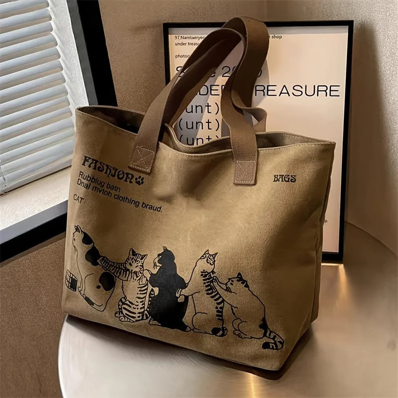 CLASSIC CANVAS ZIPPER TOTE BAG