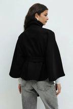 VINTAGE CAPE JACKET WITH BELT SOLELII