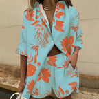 WOMEN’S PRINTED SHIRT AND SHORTS SET SOLELII