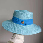 SUMMER STRAW HAT FLAT TOP Test
