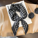 LUXURY PLAID SILK-LIKE SQUARE SCARF Test